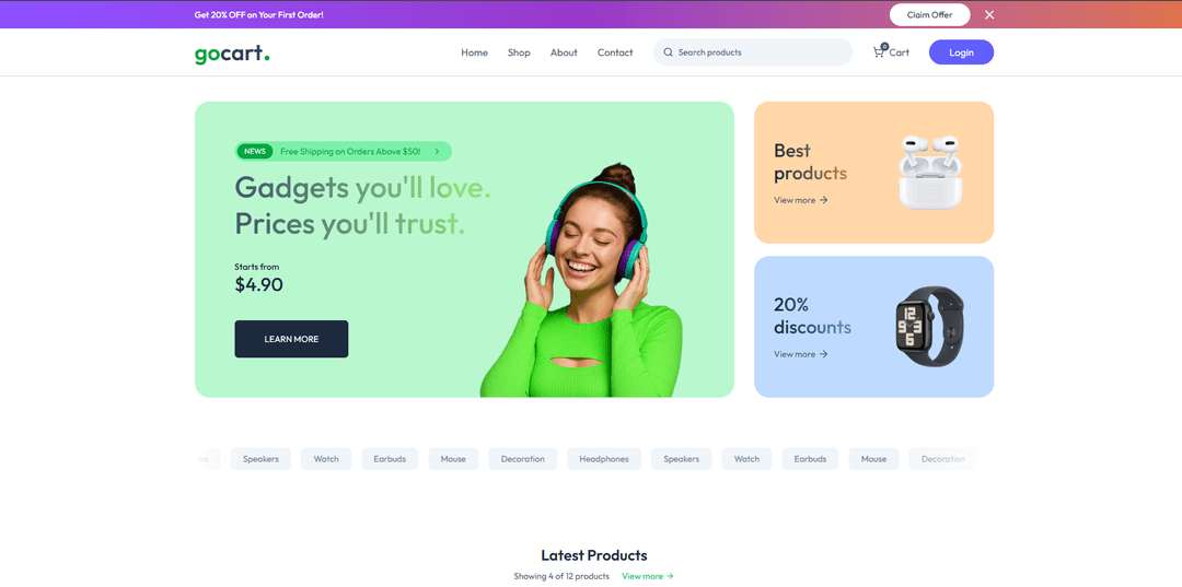 GoCart — Multi-Vendor E-Commerce Platform